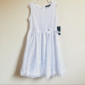 DKNY White Lace Summer Dress Size 7